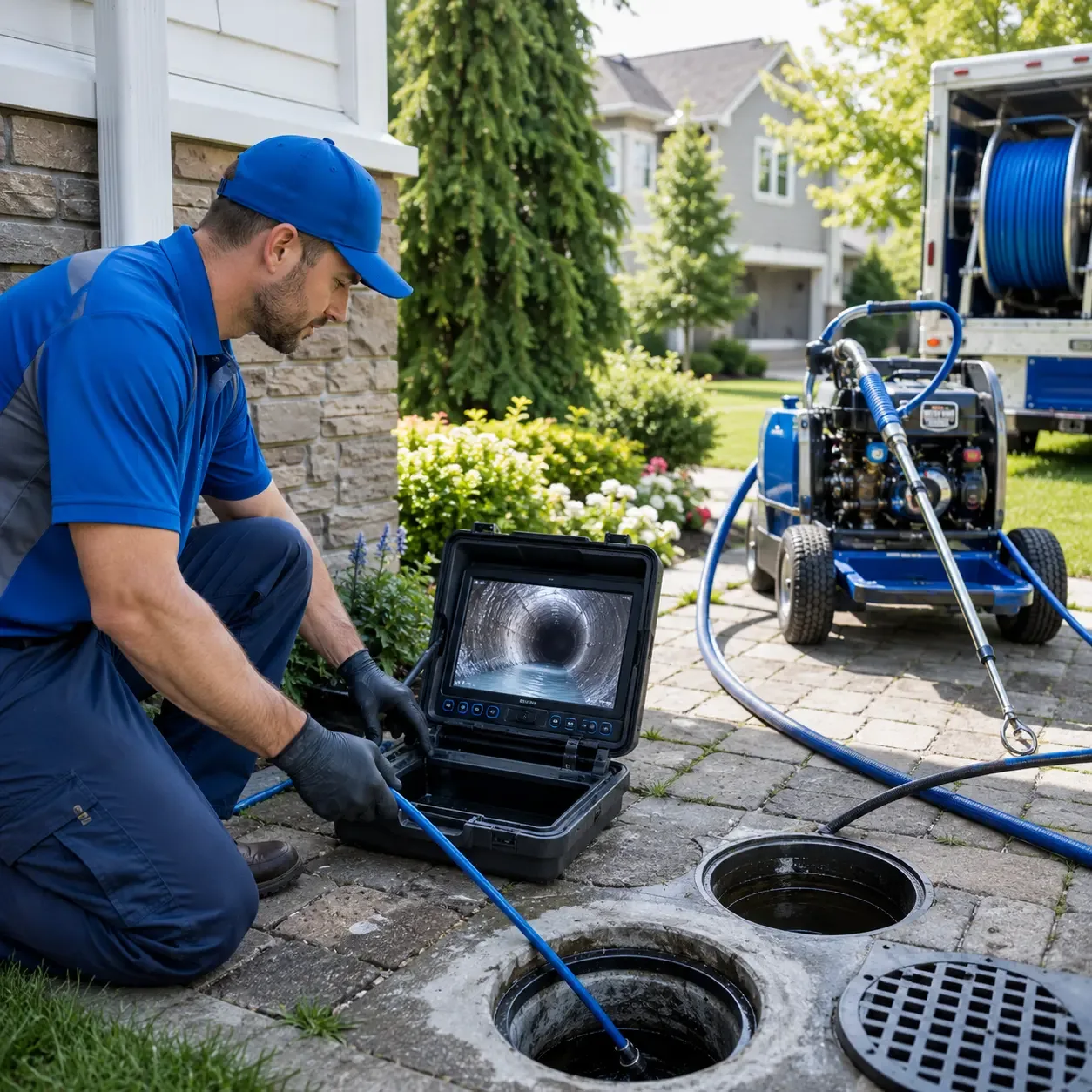 Outdoor drain cleaning professionals serving Levant, KS