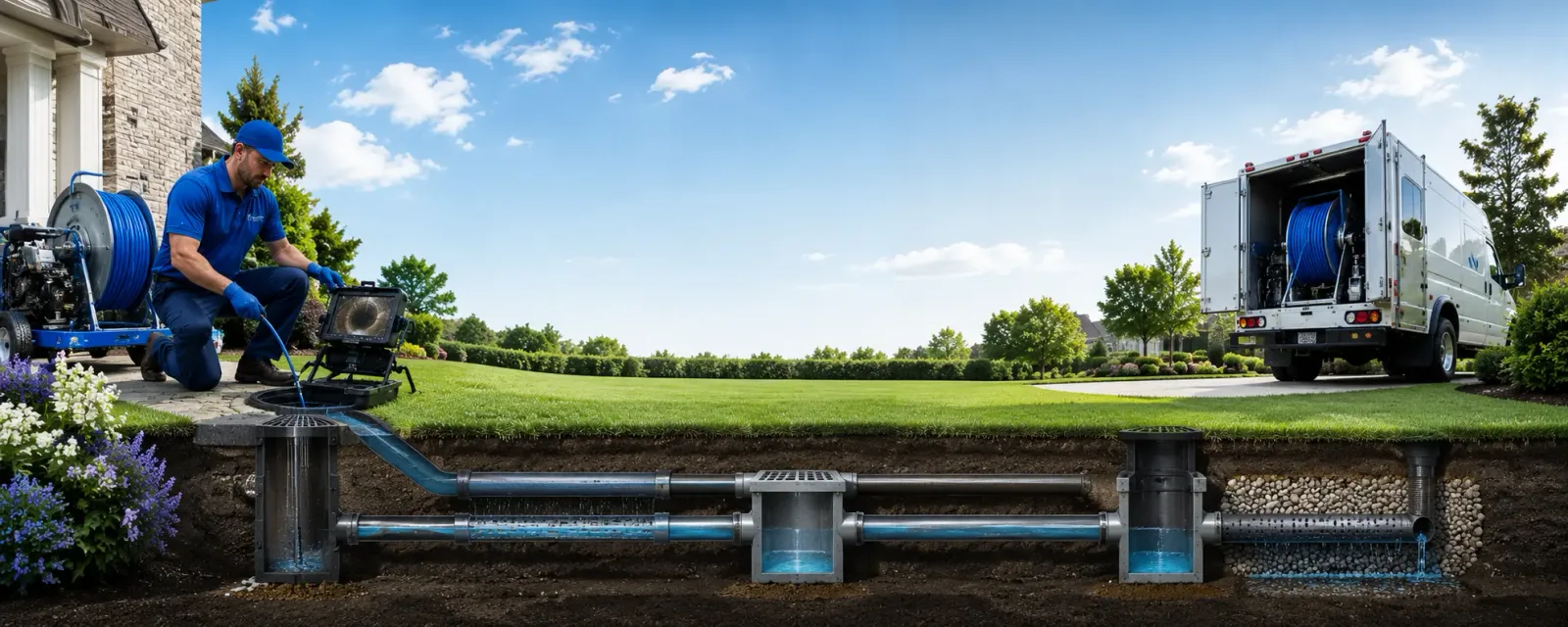 Outdoor drain cleaning information for Levant, KS